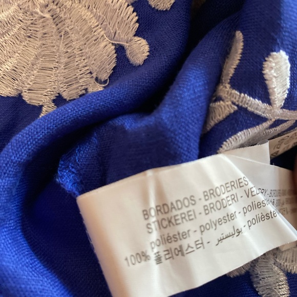 Zara Royal Blue Dress with White Stitching - Picture 6 of 10